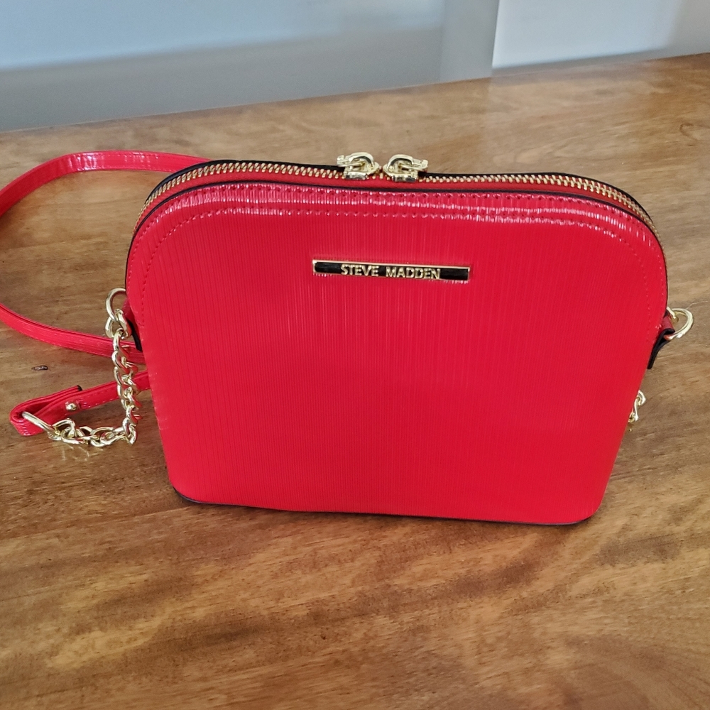 Steve Madden Candy Apple Red Crossbody Bag